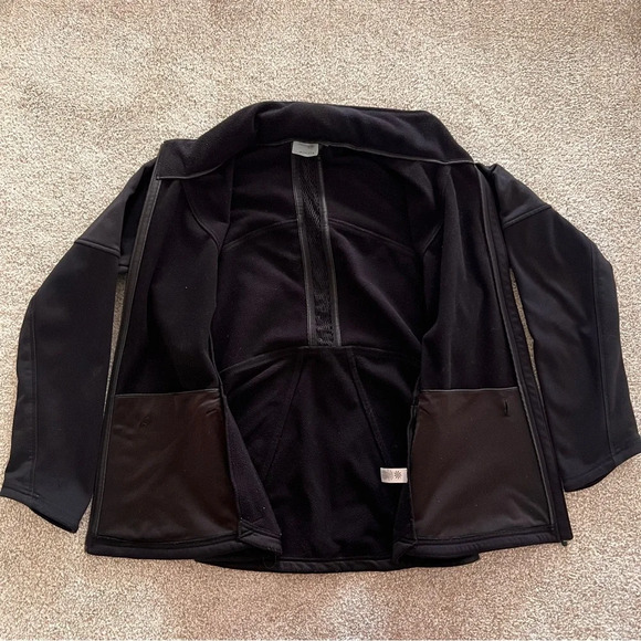 Athleta Black Zip Up Jacket with Hidden Hood - Picture 5 of 10
